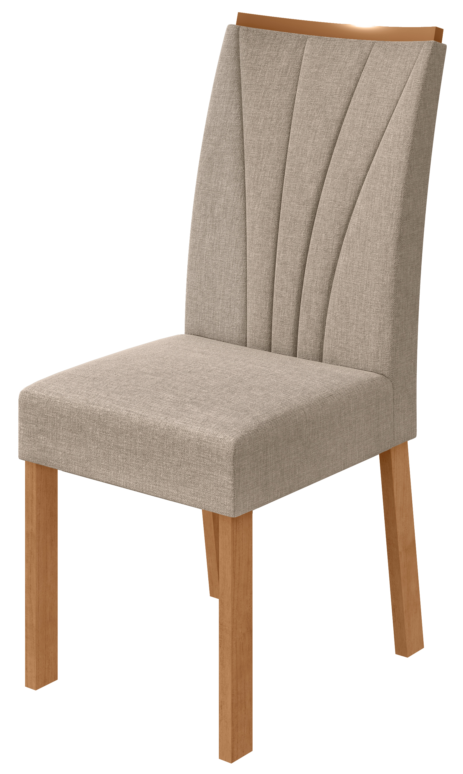 CADEIRA APOGEU 2025 C/4 AMENDOA CLEAN#LINHO RINZAI BEGE
