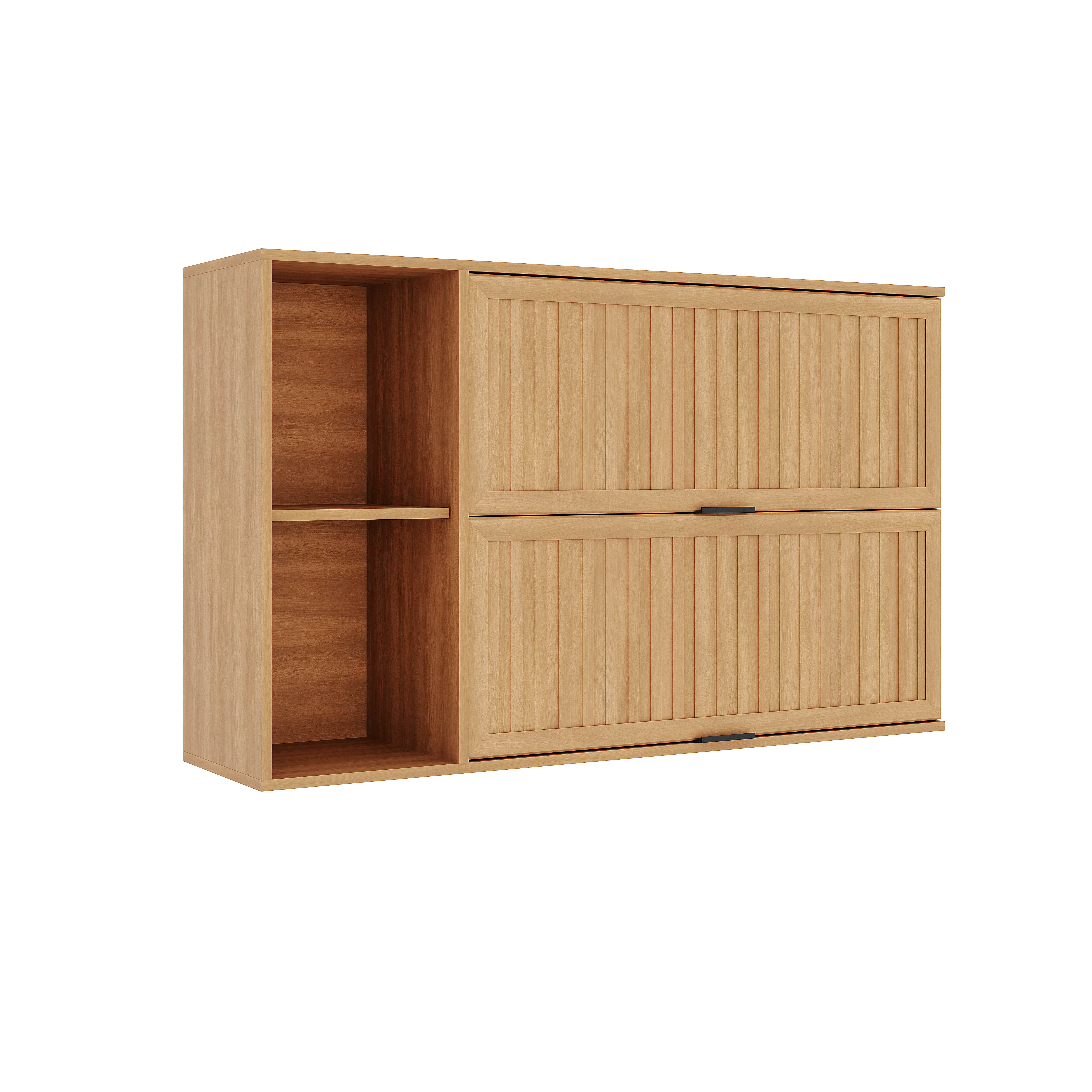 ARMARIO CASTANHA 1200MM 2PT BAS RIPADAS FREIJO/FREIJO